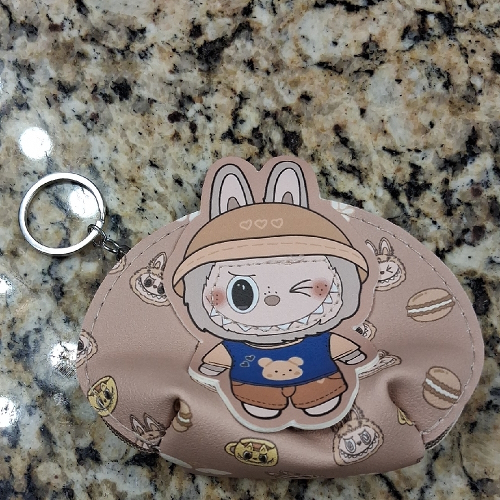 Cute Labubu Keychain and Coin Pouch